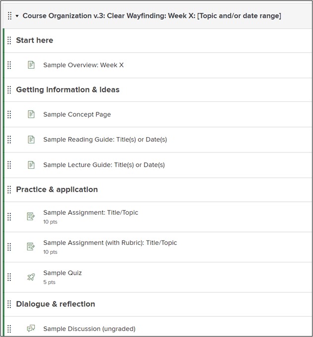 Carmen Module for course organization