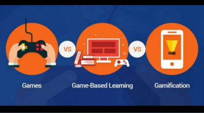 Games vs game-based learning vs gameification graphic